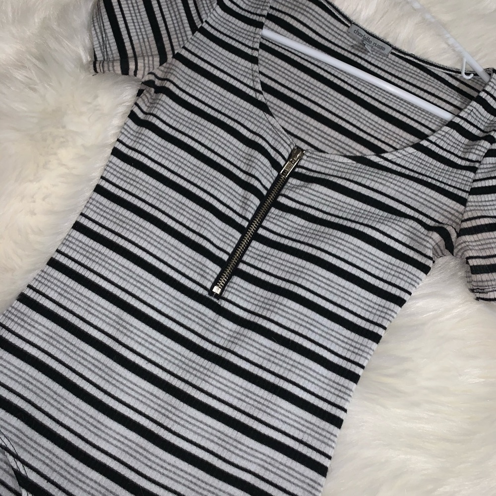 Charlotte Russe striped bodysuit